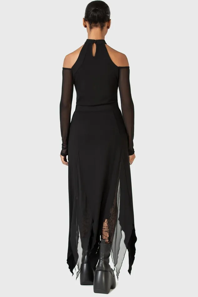 Women Midi Skirts Killstar The Grimmer The Better Midi Skirt