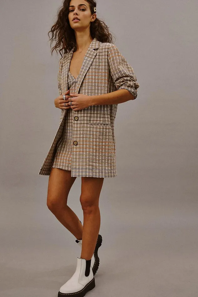 Women Mini Dresses Free People Better Together Set Taupe Combo