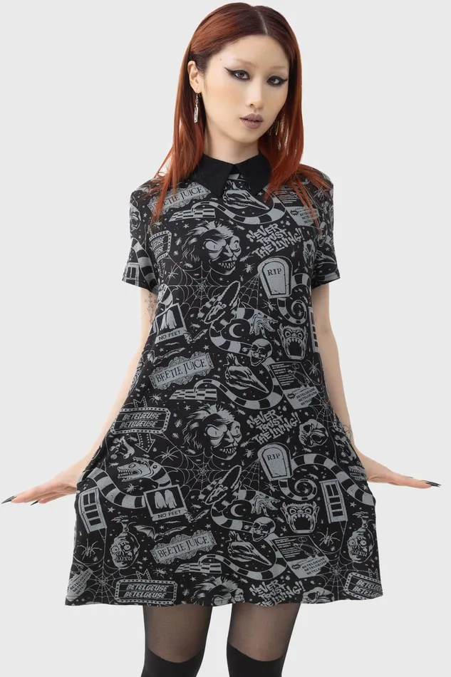 Women Mini Killstar Never Trust The Living Dress