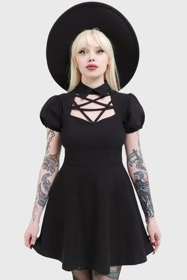 Women Mini Killstar Pentaphase Dress