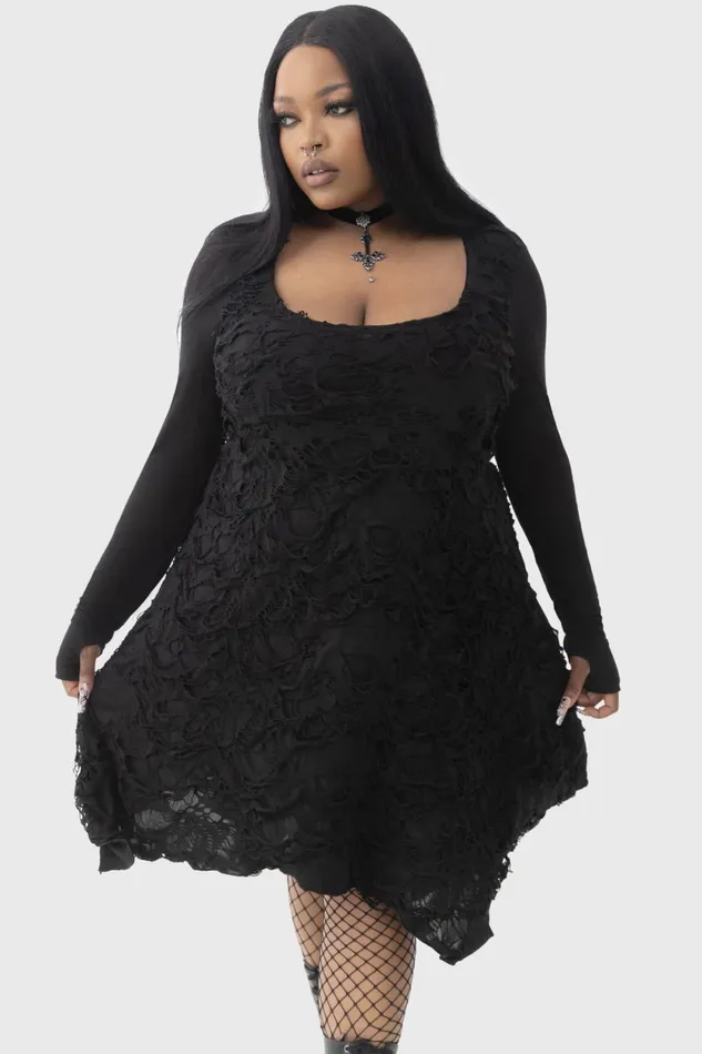 Women Mini Killstar Shadows Hymn Dress