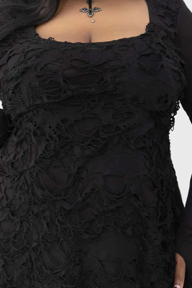 Women Mini Killstar Shadows Hymn Dress