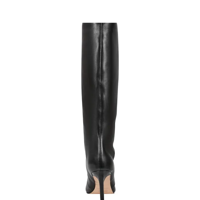 Women Narysa Dress Boot Black Leather Marc Fisher Dress Boots