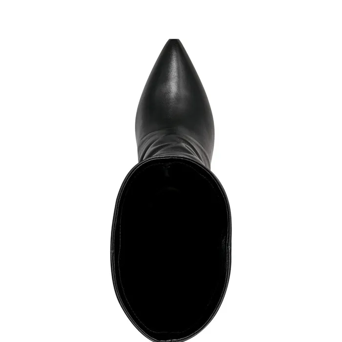 Women Narysa Dress Boot Black Leather Marc Fisher Dress Boots