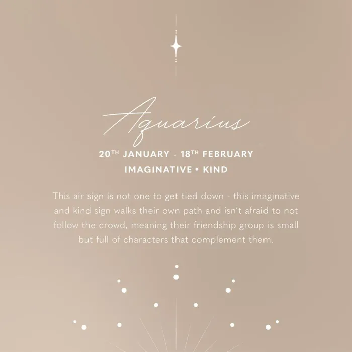Women Necklaces Katie Loxton Waterproof Gold Zodiac 039Aquarius039 Necklace 8211 Aquarius Gift