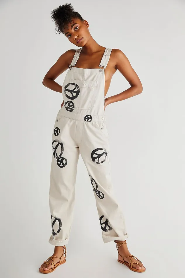 Women Overalls Free People Ziggy Harmony Overalls Off White