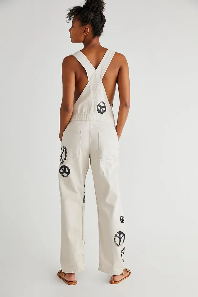 Women Overalls Free People Ziggy Harmony Overalls Off White