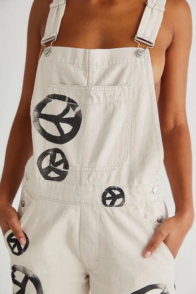 Women Overalls Free People Ziggy Harmony Overalls Off White