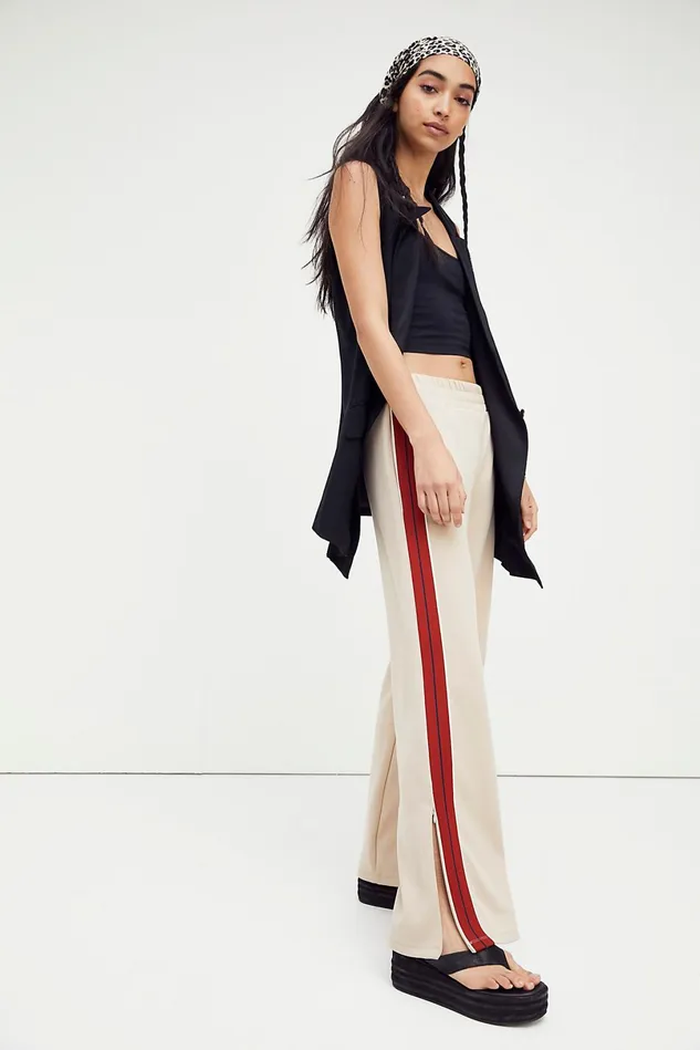 Women Pants Free People Sophie Track Pants Sand