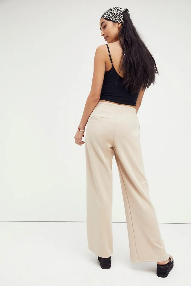 Women Pants Free People Sophie Track Pants Sand