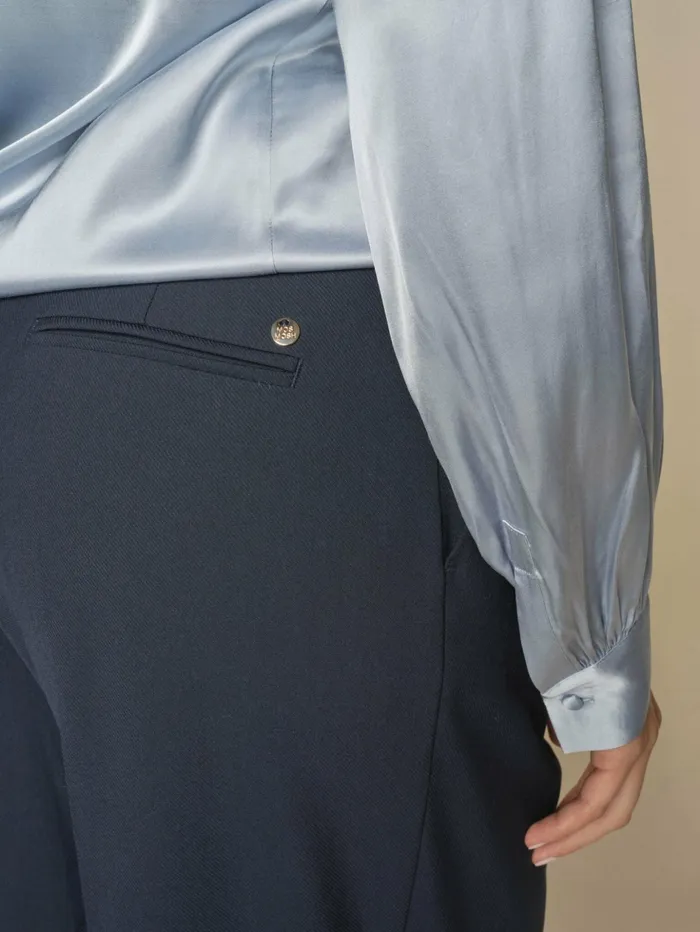 Women Pants MOS MOSH MMKay Piet Pant Salute Navy