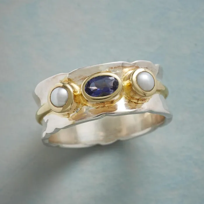 Women Pearl Sentry Ring Sundance Catalog Rings
