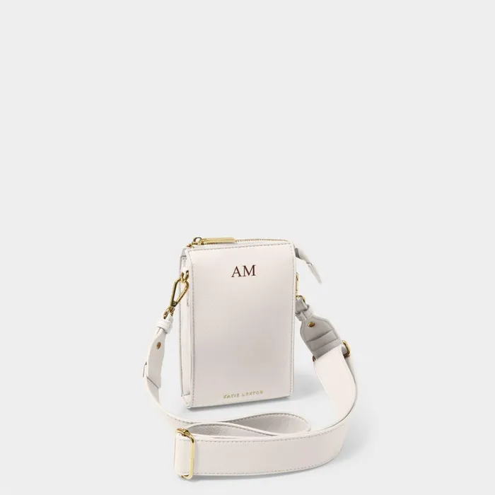 Women Phone Bags Katie Loxton Effie Slim Crossbody Bag In Off White 8211 Vegan Leather