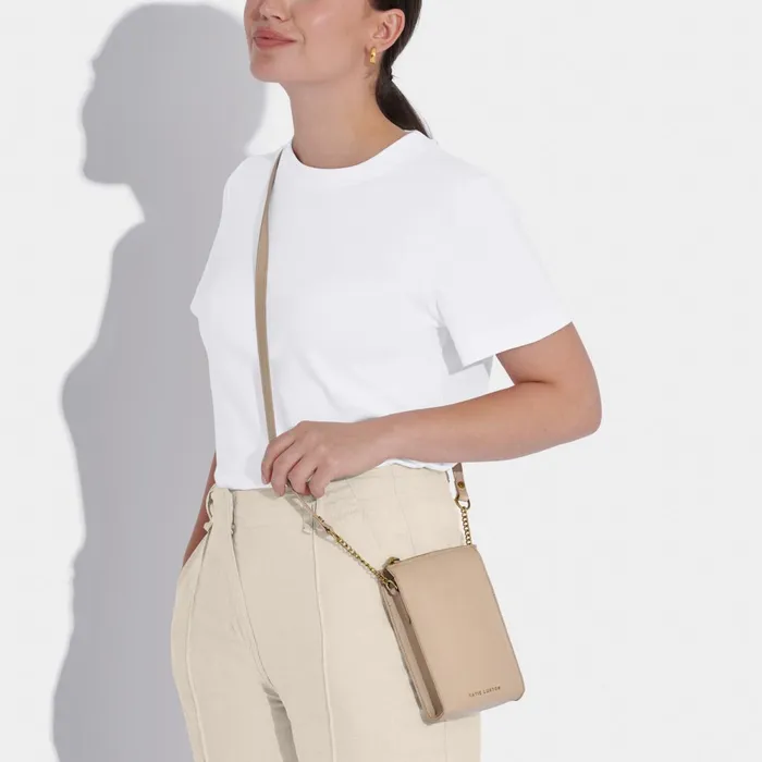Women Phone Bags Katie Loxton Zana Slim Crossbody Bag 8211 Light Taupe