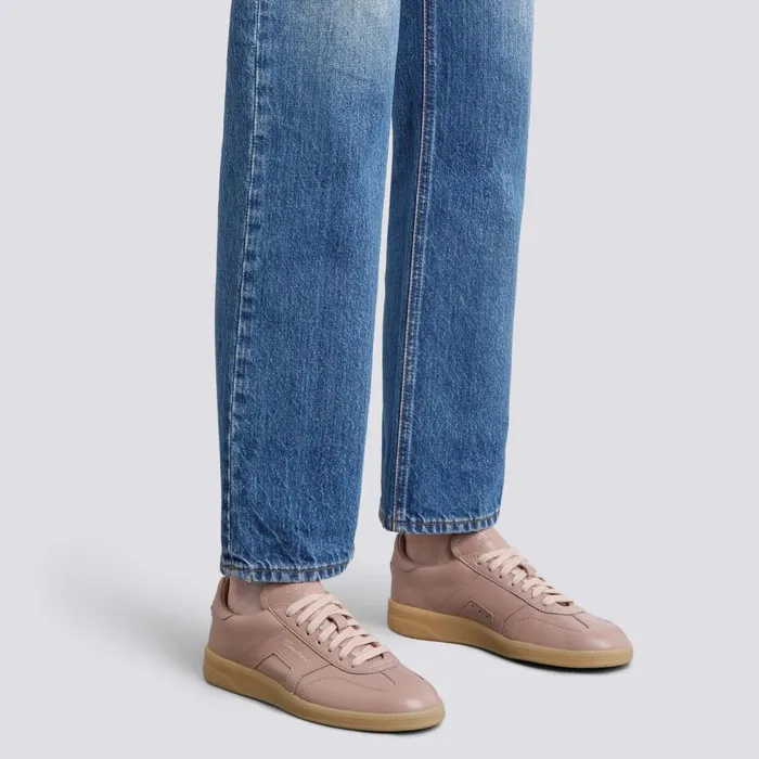 Women Pink Tumbled Leather Dbs Oly Sneaker Santoni Sneakers