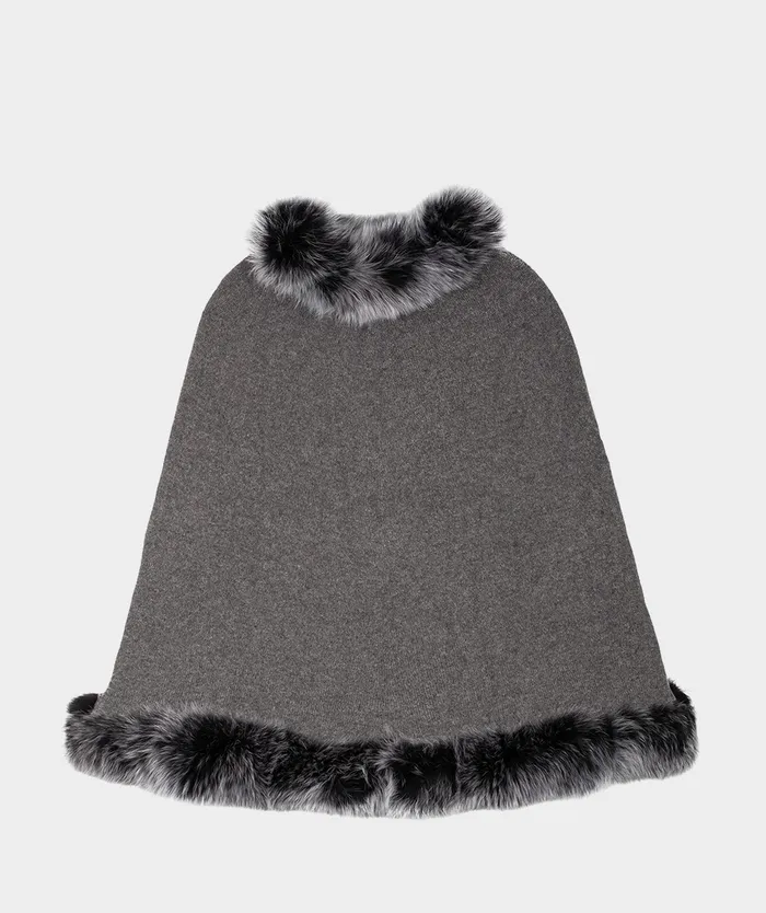 Women Poncho De Cachemir Grey 8211 Winter Clothes Pedro Miralles