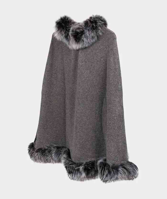 Women Poncho De Cachemir Grey 8211 Winter Clothes Pedro Miralles Women Poncho De Cachemir Grey 8211 Winter Clothes Pedro Miralles