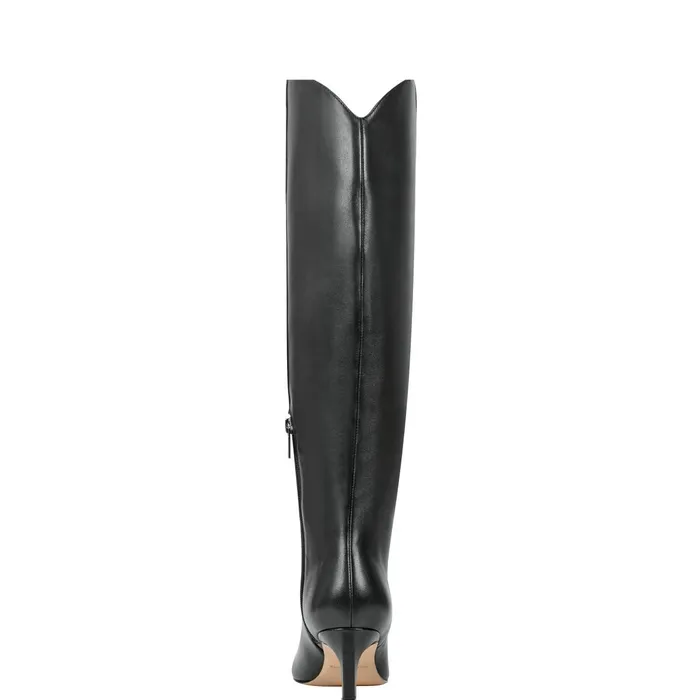 Women Quinnie Dress Boot Black Leather Marc Fisher Boots