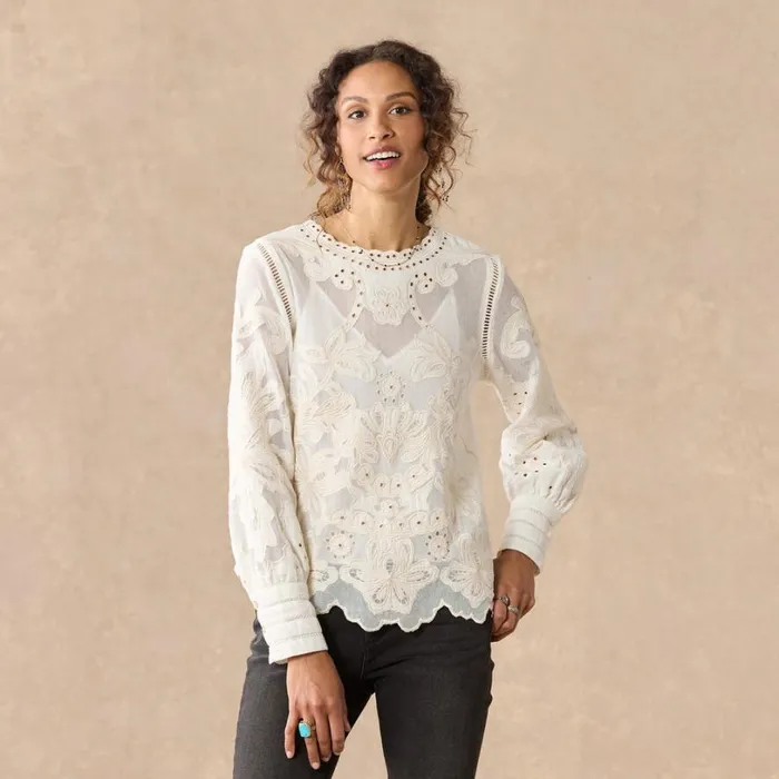 Women Reach For Beauty Top Marshmallow Sundance Catalog Tops Women Reach For Beauty Top Marshmallow Sundance Catalog Tops