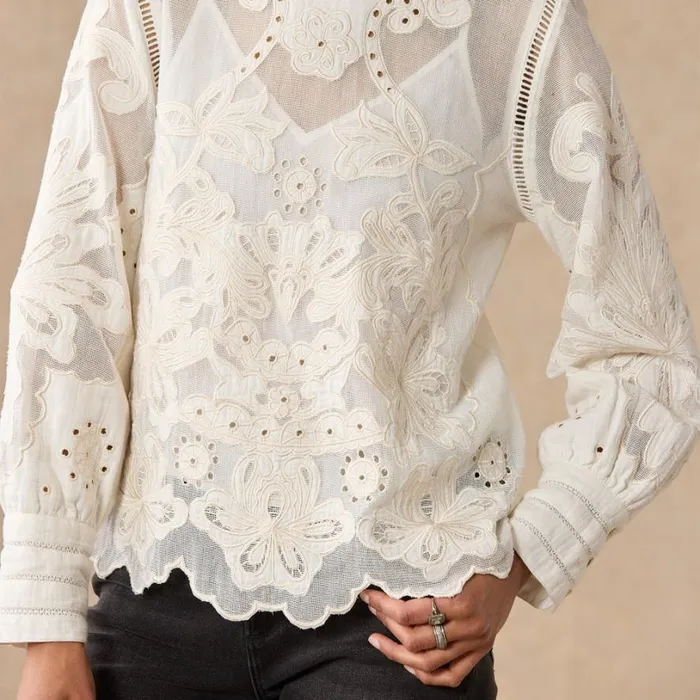 Women Reach For Beauty Top Marshmallow Sundance Catalog Tops Women Reach For Beauty Top Marshmallow Sundance Catalog Tops