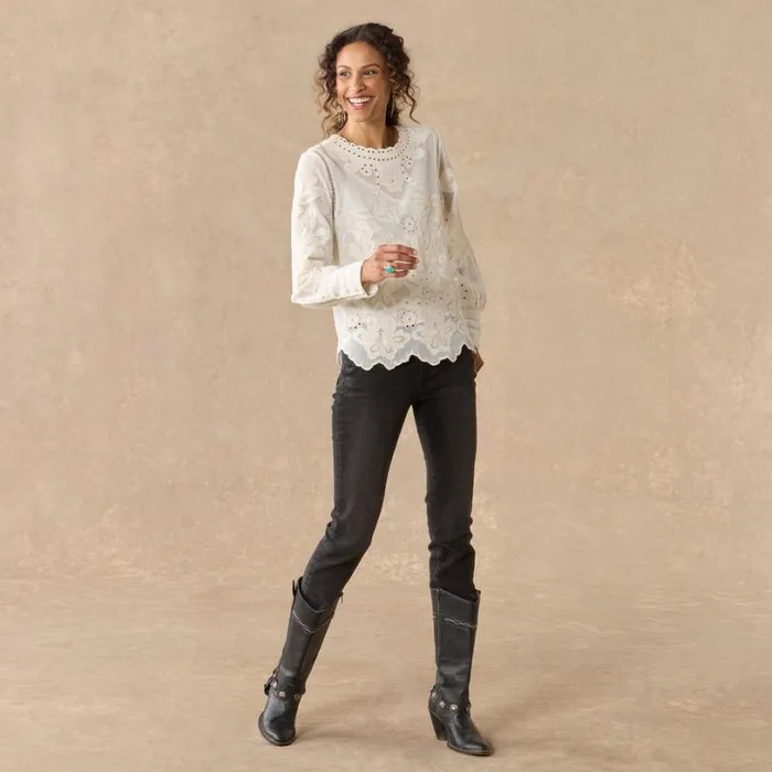 Women Reach For Beauty Top Marshmallow Sundance Catalog Tops Women Reach For Beauty Top Marshmallow Sundance Catalog Tops