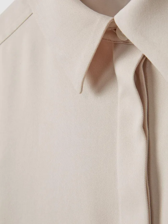Women Reiss Blouses and Shirts Danielle Split Hem ButtonThrough Shirt Nude