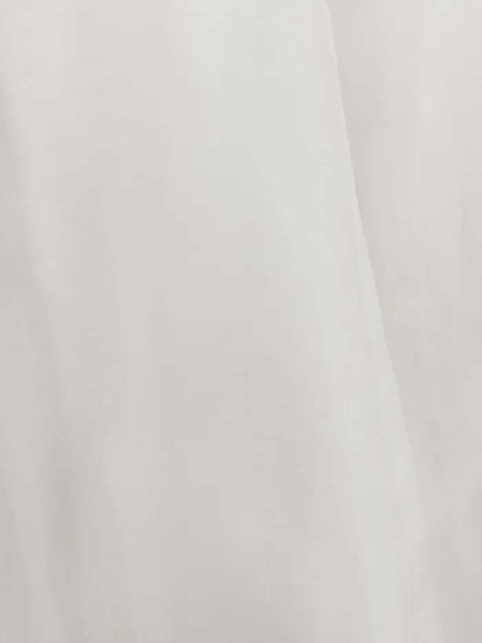 Women Reiss Blouses and Shirts Juliet Linen Silk Contrast Button Through Shirt Ivory