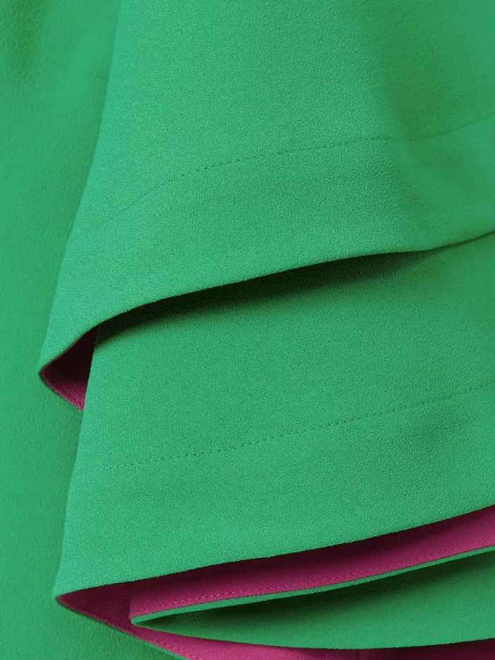 Women Reiss Brands Layered Sleeve Blouse Bright Green