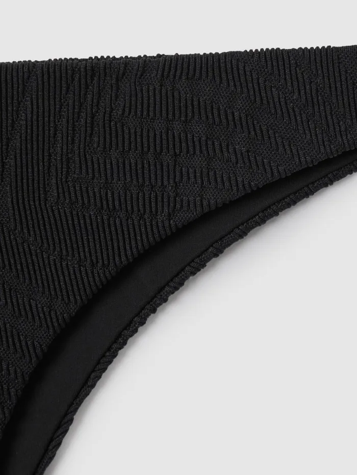 Women Reiss Brands Low Rise Bikini Bottoms Black
