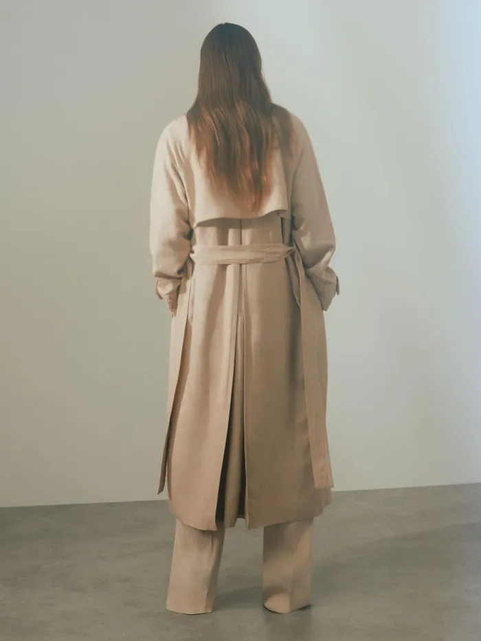 Women Reiss Coats Teya Belted Trench Coat Blush