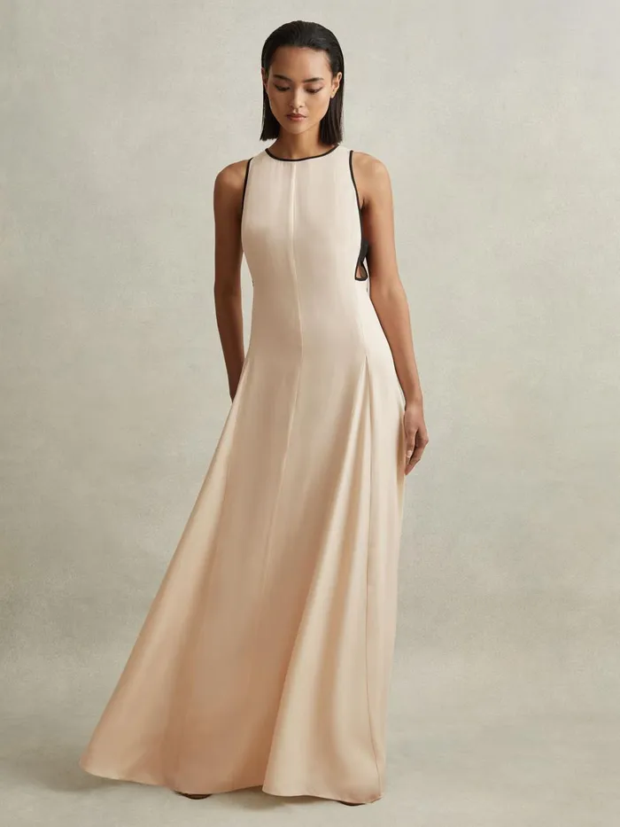 Women Reiss Dresses Darna CutOut Maxi Dress White