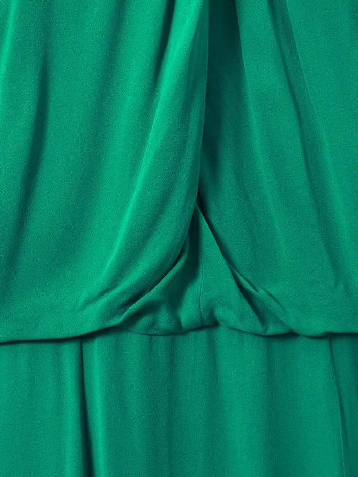 Women Reiss Dresses Elliana Drape Front Midi Dress Green