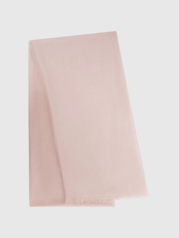 Women Reiss Hats Gloves and Scarves Heidi WoolCashmere Lightweight Scarf Blush Women Reiss Hats Gloves and Scarves Heidi WoolCashmere Lightweight Scarf Blush