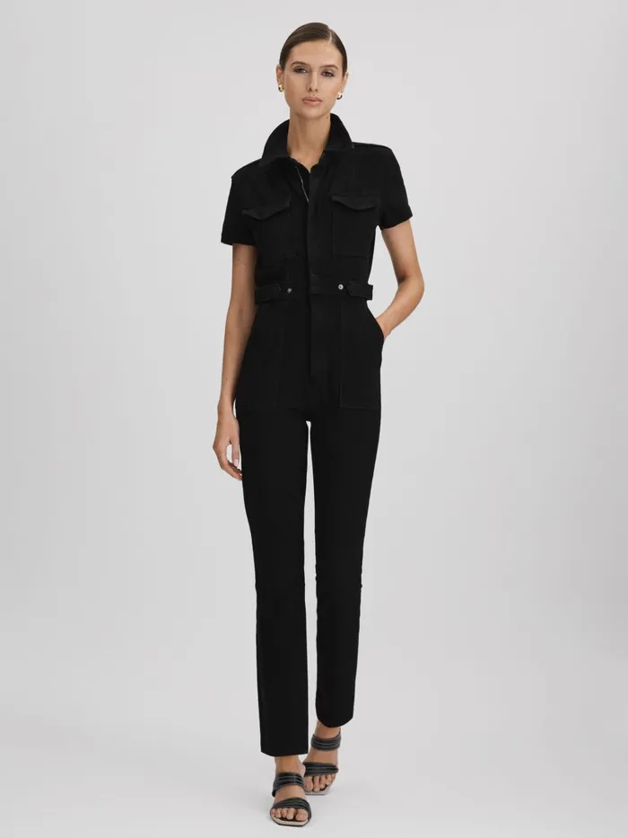 Women Reiss Jumpsuits and Playsuits American Good American Denim Jumpsuit Black Women Reiss Jumpsuits and Playsuits American Good American Denim Jumpsuit Black