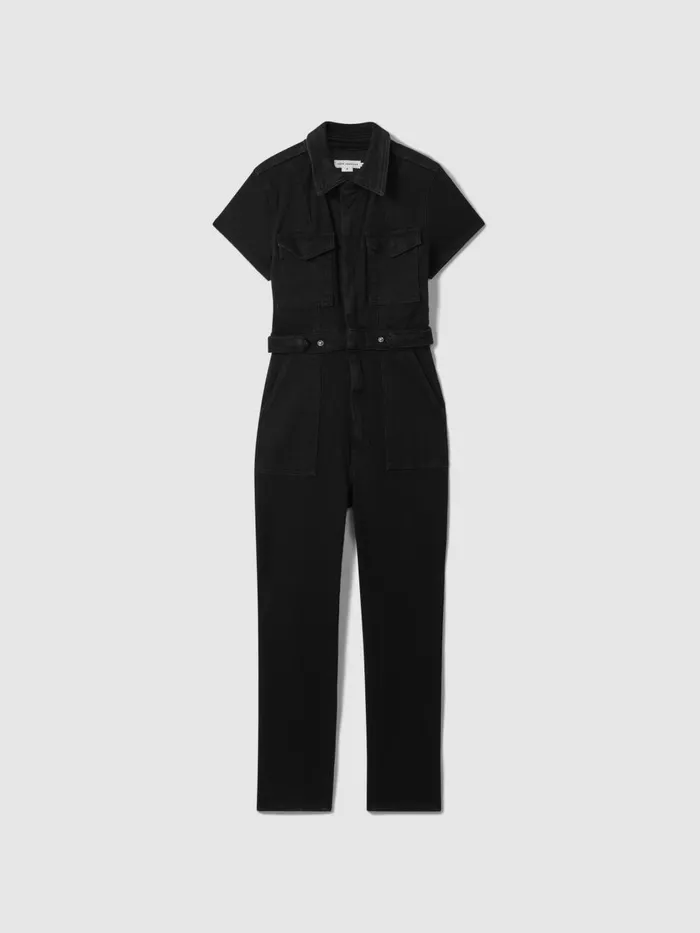 Women Reiss Jumpsuits and Playsuits American Good American Denim Jumpsuit Black