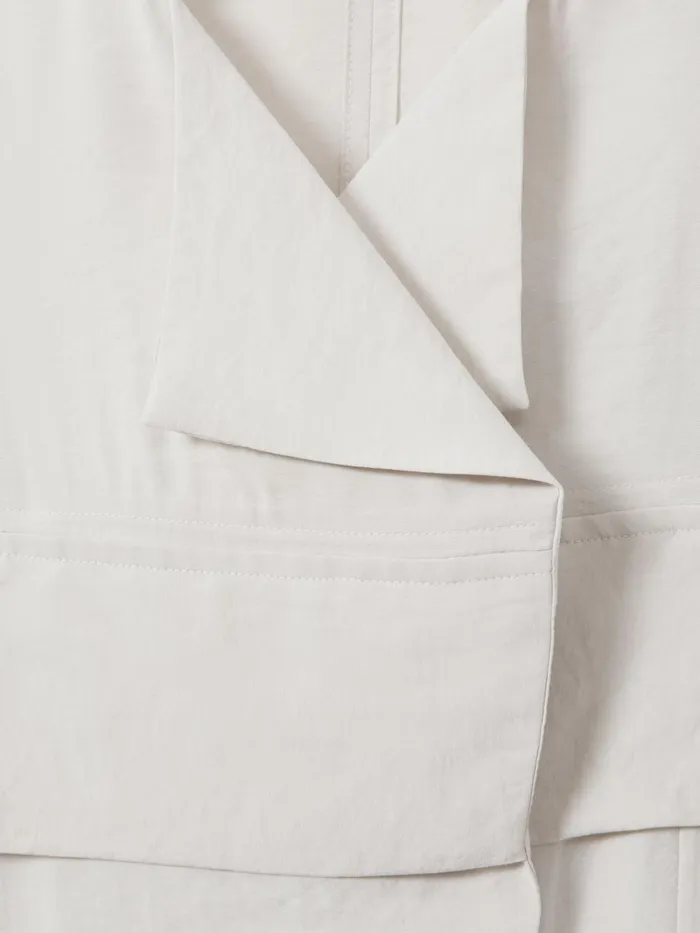 Women Reiss Jumpsuits and Playsuits Skylar Belted Utility Jumpsuit Stone