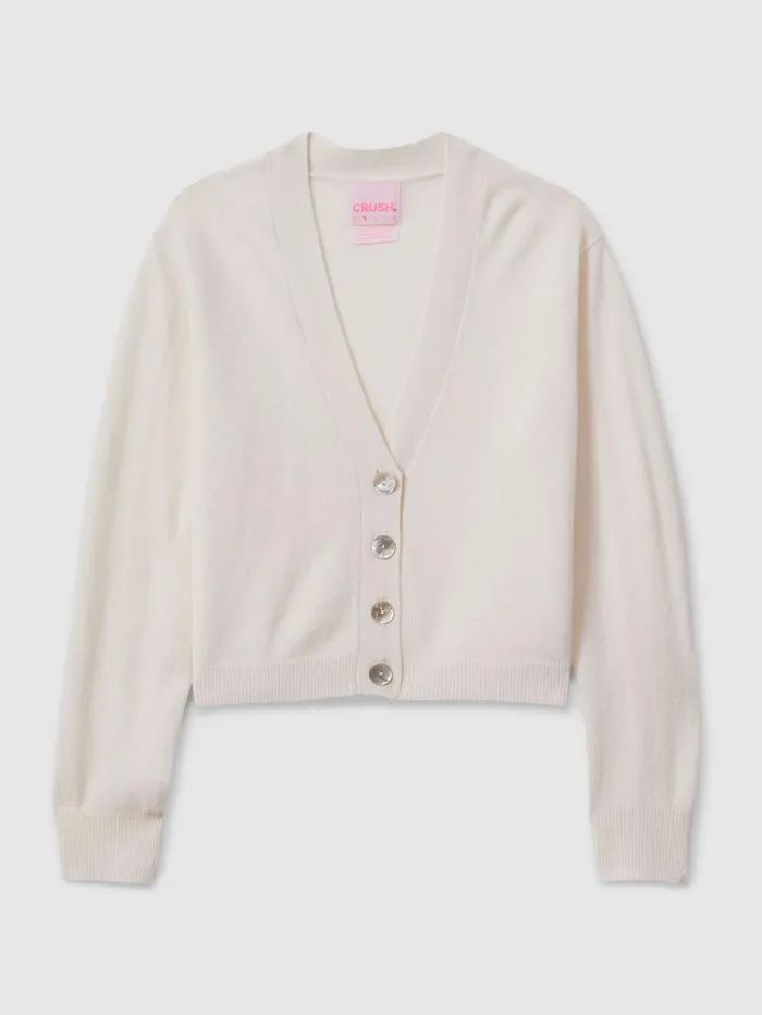 Women Reiss Knitwear Collection Cashmere Cardigan White