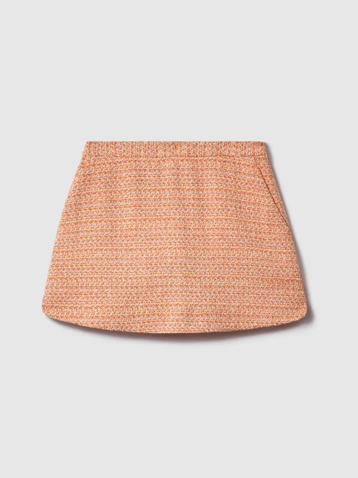 Women Reiss Shorts F1 Boucle Mini Skort Papaya