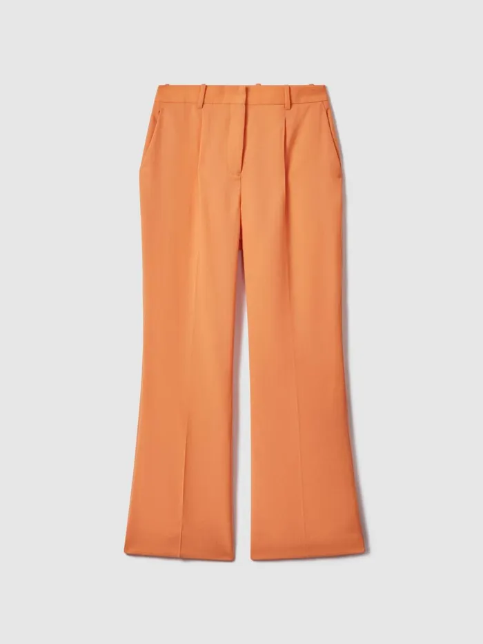 Women Reiss Suits and Tailoring F1 Wide Leg Trousers Papaya
