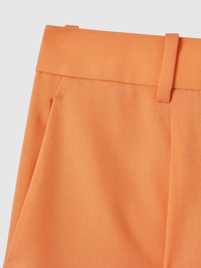 Women Reiss Suits and Tailoring F1 Wide Leg Trousers Papaya