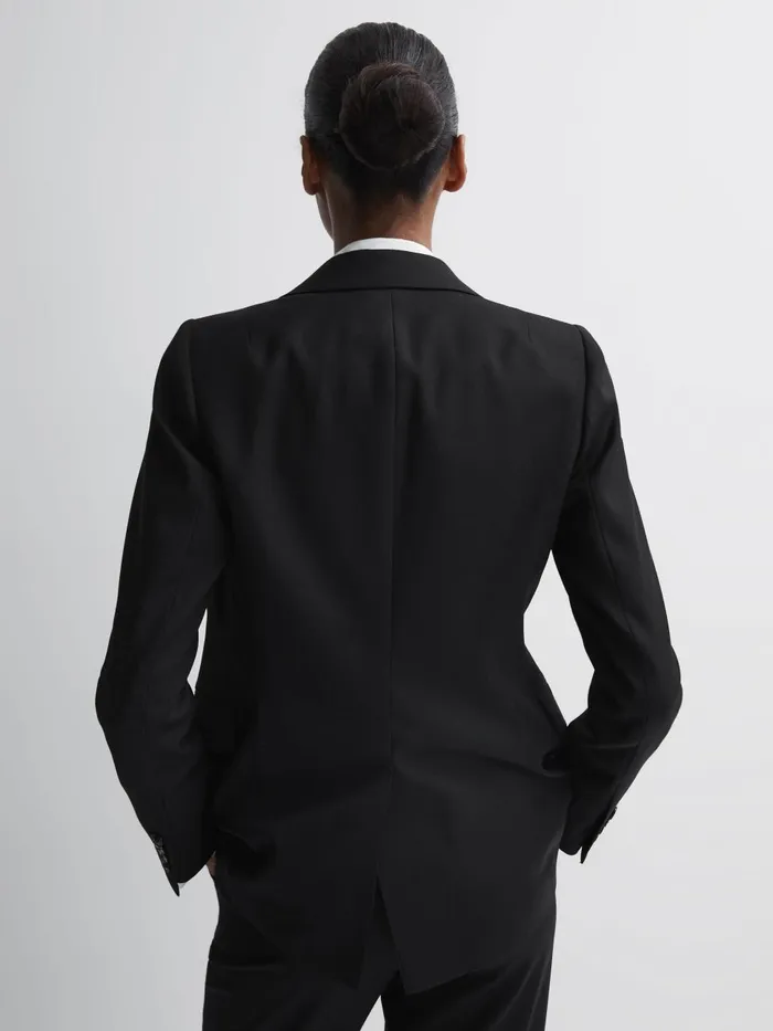Women Reiss Suits and Tailoring Haisley Single Breasted Suit Blazer Black