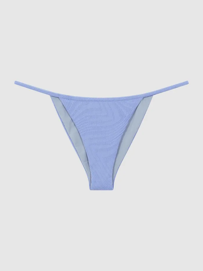Women Reiss Swimwear Baz FELLA Low Rise Bikini Bottoms Periwinkle