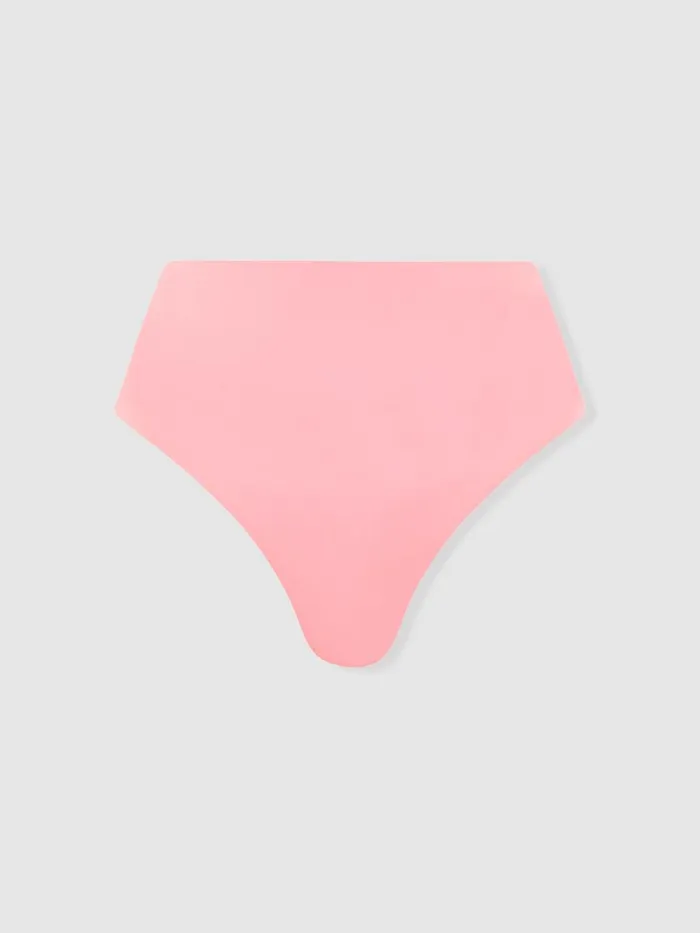 Women Reiss Swimwear Born High Rise Bikini Bottoms Pink