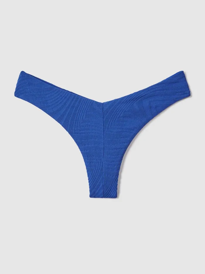 Women Reiss Swimwear High Cut Bikini Bottoms Blue