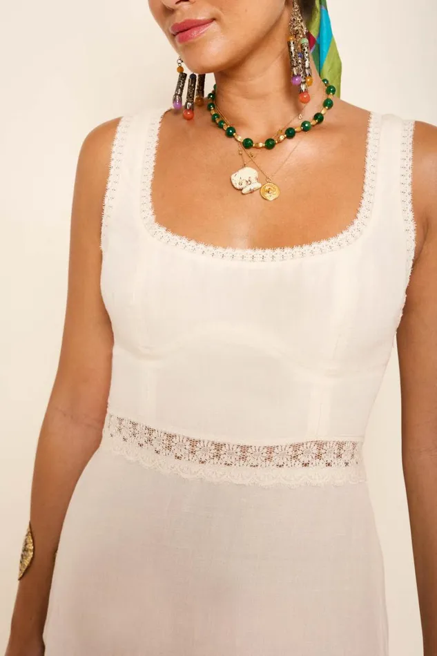 Women RIXO All Clothing Ronan Mini Dress Cream