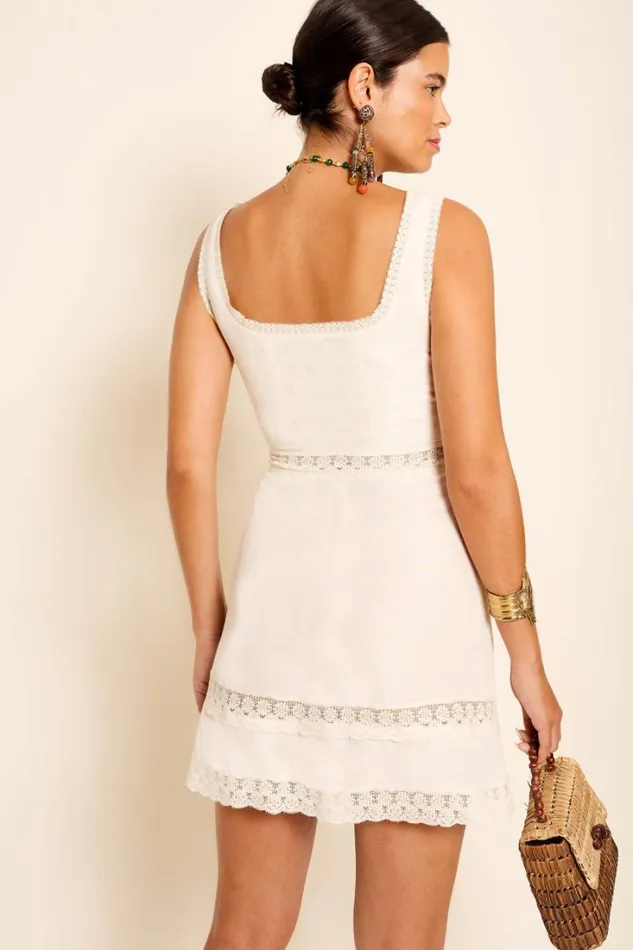 Women RIXO All Clothing Ronan Mini Dress Cream