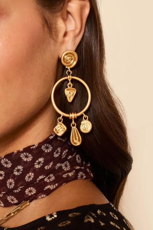 Women RIXO All Occasion Thome Earrings Gold
