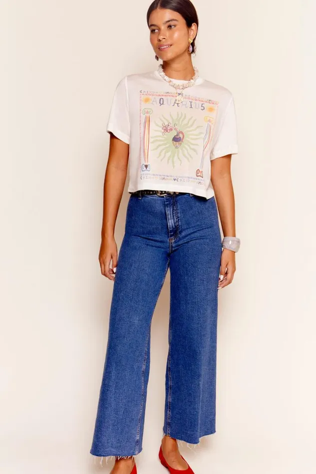 Women RIXO Extended Sizing Ria Zodiac TShirt Pisces