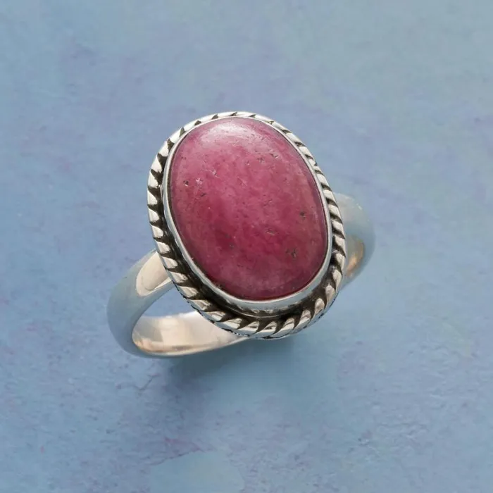 Women Rope Around Rhodonite Ring Sundance Catalog Rings