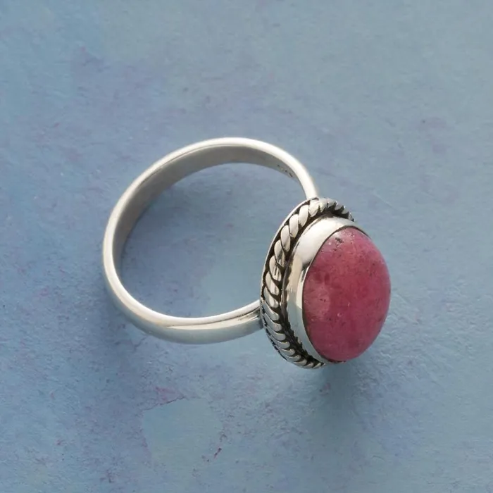 Women Rope Around Rhodonite Ring Sundance Catalog Rings Women Rope Around Rhodonite Ring Sundance Catalog Rings